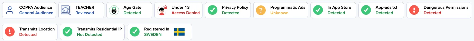 App report flags